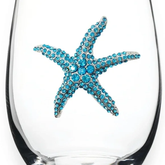Queen’s Jewels Crystal Starfish Wine Glass - Picture 2 of 4